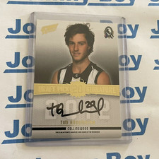 2013 AFL Select Prime Tim Broomhead Draft Pick Signature Collingwood DPS18 029
