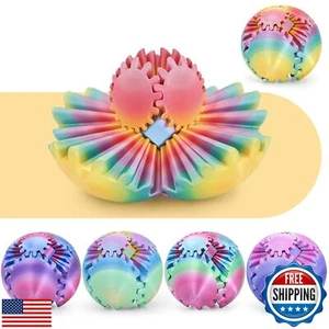 Gear Ball 3D Printed Fidget Toys for Adults Kids,Stress Relief Gear Sphere Sp - Picture 1 of 5