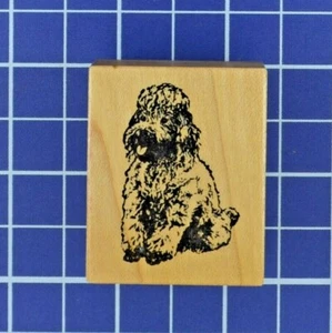 Poodle Dog Breed PSX Wooden Rubber Stamp Made in USA C-044 - Picture 1 of 6