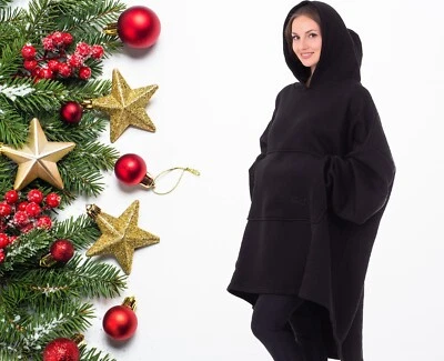 Cómoda manta de gran tamaño con mangas con capucha bolsillo grande algodón nueva con etiquetas $59 Foto 1 de 4