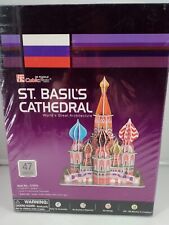 NEW CubicFun 3D Puzzle ST. Basil's Cathedral Russia C707h Sealed 47 Pieces