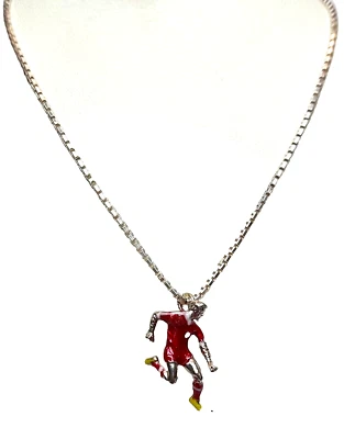 Collana in Argento 925% F.C. Bayern Monaco calcio idea regalo per uomo e ragazzo - Immagine 1 di 2