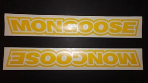 MONGOOSE YELLOW ONLY FRAME / BIKE RUB ON DECALS / STICKERS - Picture 1 of 1
