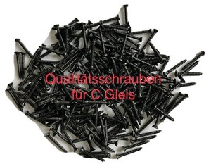 C-Gleisschrauben 200 + 50  Stück Gratis! Ähnlich zu Märklin H0 74990 - Neu