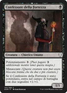 MTG Magic DOM Dominaria - 1x ITA NM 105 C Confessore della Fortezza - Picture 1 of 1
