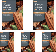 3x Dove Men Care 4-in-1 Plant-Based Restore Sandalwood Cardamom Oil Soap