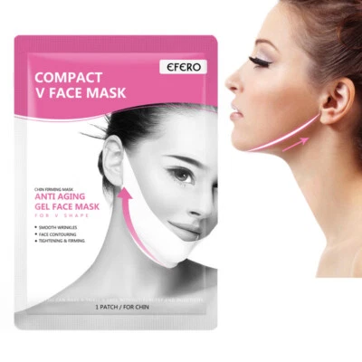 Compact V Face Mask For V Shape Ear Hook Anti-aging Tightening Gel Sleeping Mask - Image 1 of 4