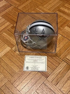 Minicasco firmado autografiado por Emmitt Smith de los Dallas Cowboys - Certificado de autenticidad Goldin - Imagen 1 de 10