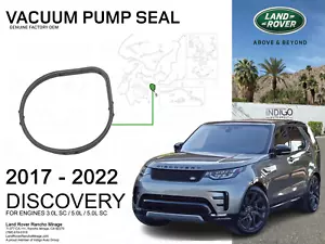 2017-2022 LAND ROVER DISCOVERY FACTORY OEM VACUUM PUMP SEAL DISCOVERY-LR012685 - Picture 1 of 2