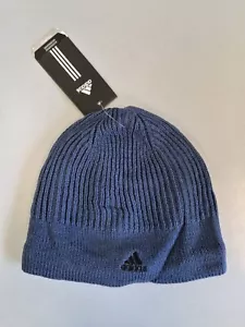 6025/387 Adidas Hat Beanie Men Boy Winter Wool and Fleece Interior - Picture 1 of 2