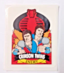 1986 Hasbro/Milton Bradley GI Joe Action Stickers “Crimson Twins” - Picture 1 of 1