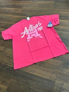 47' brand Vintage Tubular ASTROS men's t-shirt, pink, L/XL, New - Picture 1 of 2