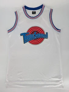 Space Jam Stitched Jersey Men Medium Bugs Bunny #1 White Tune Squad Joli Sport - Picture 1 of 12