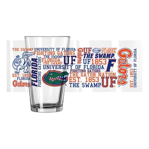 Florida Gators NCAA 2-Pack of 16oz Pint Glass Cup Mug Logo Brands - Picture 1 of 1