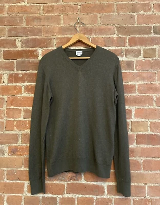 Armani Collezioni Men’s Fuzzy Effect Cotton/Cashmere Sweater Sz Medium Brown - Image 1 of 4