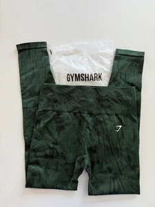 GYMSHARK ADAPT CAMO SEAMLESS LEGGINGS M - BODY FIT -GREEN NWT - Picture 1 of 4