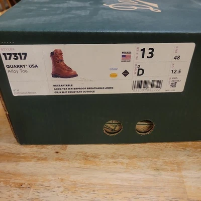 Мужские рабочие ботинки Danner Quarry США искусственно состаренные AT коричневая кожа 17317 - Изображение 1 из 4