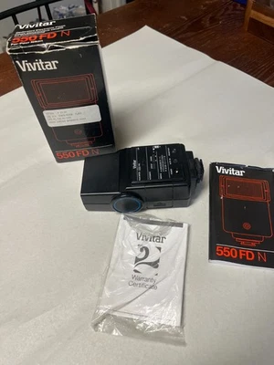 VIVITAR dedicated electronic flash 550 FD Nikon - Image 1 of 4