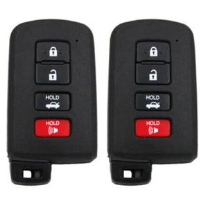 2PCS Remote Keyless Fit for Toyota Avalon Camry Corolla RAV4 4 Button Key Fob - Foto 1 di 7