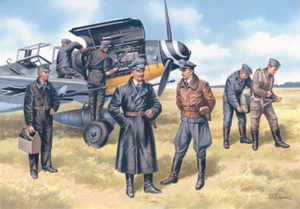 ICM 1/48 Pilotos de la Luftwaffe Alemana y Personal de Tierra (1939-1945) - Imagen 1 de 1