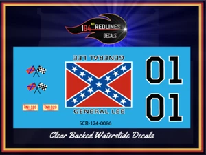 1/24 'General Lee' Decal Set SCR-124-0086 - Picture 1 of 2