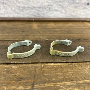 Dia Compe BMX Brake Cable Clips 25.4 mm Old School BMX 2 Frame Top Tube Clamp 1" - Picture 1 of 8