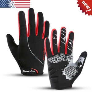 Men Full Finger Work Out Gym Gloves Sport Weight Lifting Exercise Fitness Gloves - Picture 1 of 12