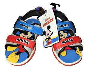 Disney Baby Boys SIZE 6 Mickey Mouse Sandals COLOR RED NWT