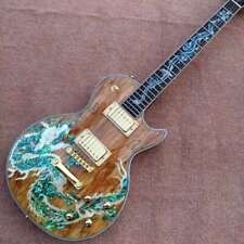 New High Quality Custom LP Electric Guitar  Abalone Dinosaur Inlaid Fretboard for sale
