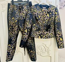 RARE Ted Baker Kyoto Gardens Crop Jacket & Trousers  Size 1/ Size 8 Butterflies