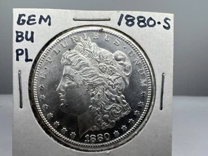 1880-S Morgan Silver Dollar - Picture 1 of 2