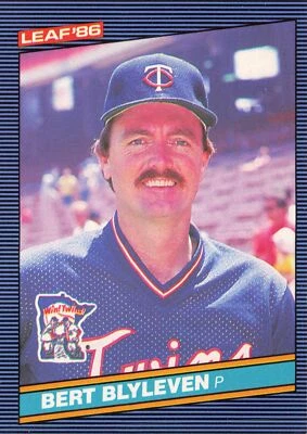 Bert Blyleven #88 1986 Leaf Minnesota Twins - Image 1 of 2