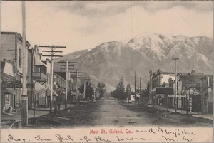 Upland, California Main Street c1910s Postcard San Bernardino County 9843c - Picture 1 of 7