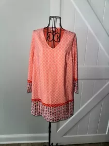 Blusa Top Camisa Peach Love Para Mujer Túnica Grande Cuello en V Fluido Suelta Informal Usada en Excelente Condición - Imagen 1 de 5