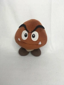 Nintendo Super Mario Goomba Peluche Giocattolo 6" Morbido Imbottito Marrone e Bianco - Foto 1 di 3