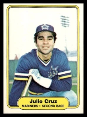 1982 Fleer #509 Julio Cruz Seattle Mariners Baseball card - Image 1 of 2
