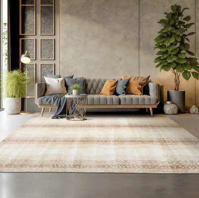 Alfombra oriental antílope estampado animal lana hecha a mano multicolor varios tamaños Foto 1 de 4