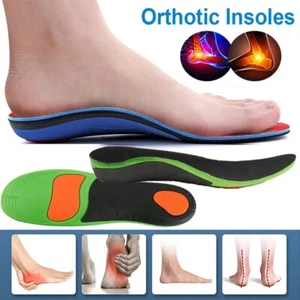 Unisex Orthotic Insoles Orthopedic Flat Feet Sole Pad Shoes Inserts Arch Support - Picture 1 of 21