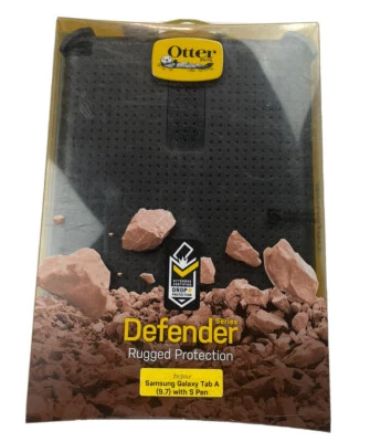 Funda Serie Otterbox Defender Samsung Galaxy Tab A 9.7" Negra Protección Resistente Foto 1 de 4