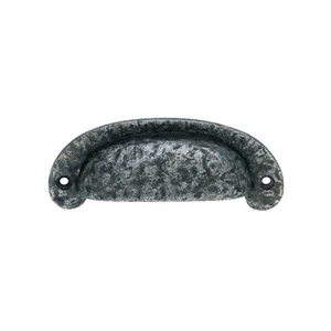 Pewter Cup Handles for Drawers in Antique Design - Foto 1 di 1