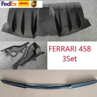 DIFUSOR PARACHOQUES TRASERO FIBRA CARBONO LUZ ANTINIEBLA CUBIERTA ALERÓN ALERÓN PARA FERRARI 458 - Imagen 1 de 4
