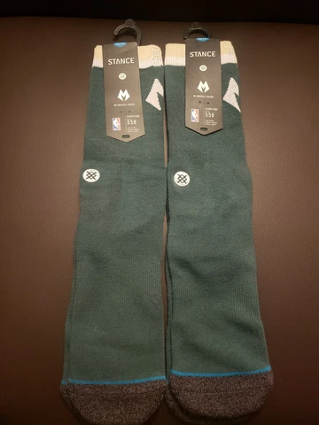 Milwaukee Bucks NBA Stance Socks New Size L(9-12) Cover