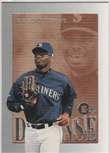 KEN GRIFFEY JR. E-XL Sybox DEFENSE Seattle Mariners Baseball Insert Card JUNIOR - Picture 1 of 2