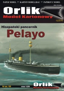 PELAYO 1888 battleship - ORLIK 109 - 1/200 paper model - Picture 1 of 4
