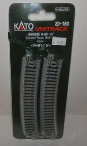 Kato N Unitrack Curved Track Right R19"-15° R481-15 #20-160 NIP - Picture 1 of 1