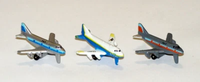 Lot of 3 Vintage Galoob Micro Machines Boeing 747 Jet Airplane - Image 1 of 4