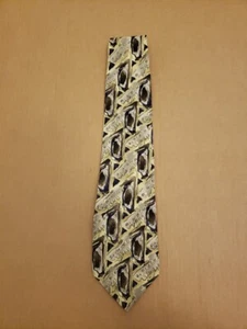 NWT VTG 90s Jerry Garcia Silk Tie Carousel Collection 14 Green Brown 3.75x57 USA - Picture 1 of 9