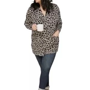 Smash Tess Everywear Strickjacke Gr. S Lexi Leopard beige schwarz Taschen weich - Bild 1 von 12