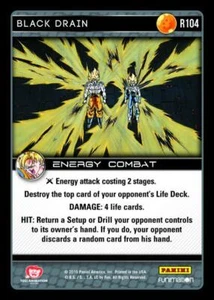 DBZ Dragon Ball Z TCG Panini Vengeance R104 Black Drain - Picture 1 of 1