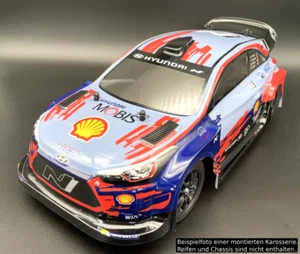 RC CAR KAROSSERIE HYUNDAI i20 COUPE 1:10 WRC RALLY VERSION FÜR TAMIYA U.Ä. - Bild 1 von 5